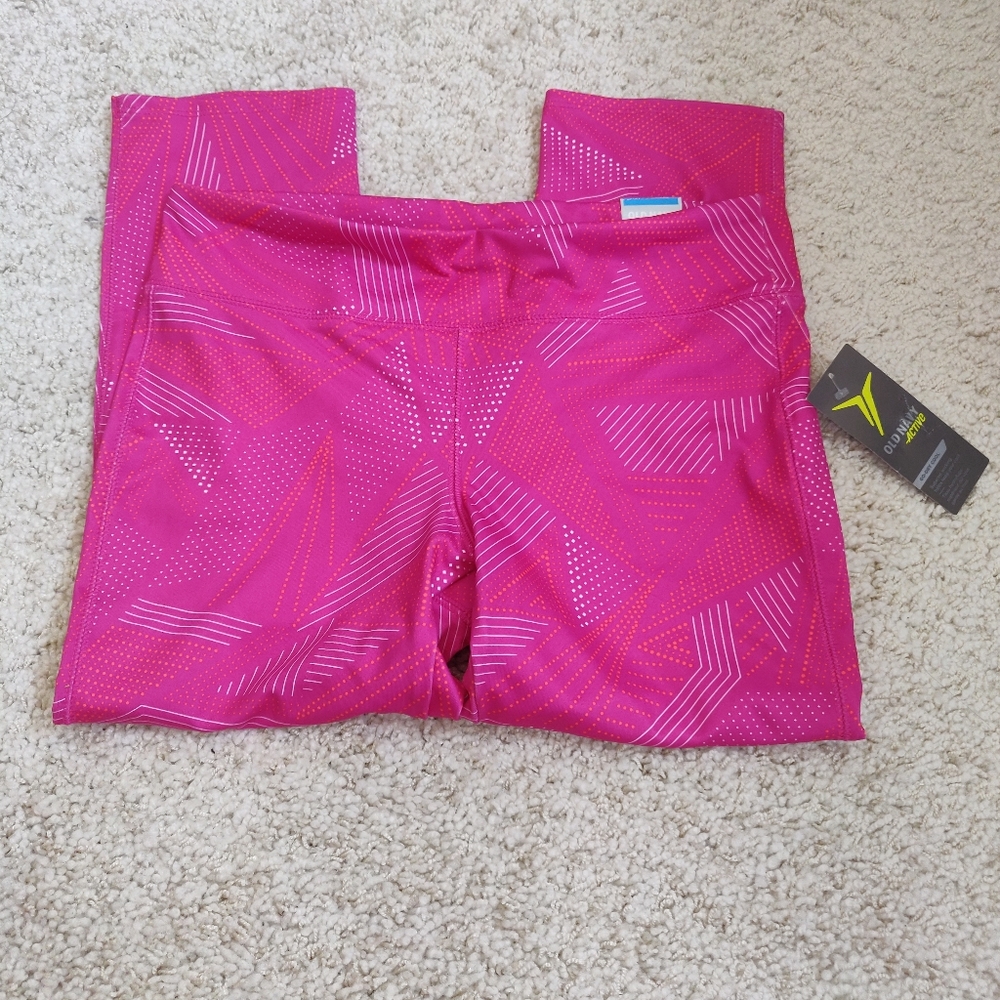 Old Navy Active Girls Capri Leggings Pink XL 14